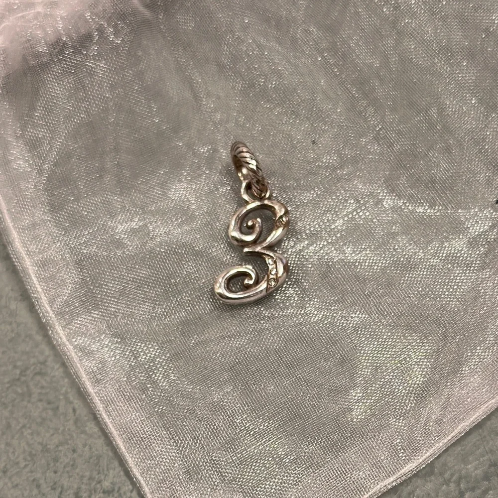 Brighton Silver Number “3” Charm - Picture 1 of 4